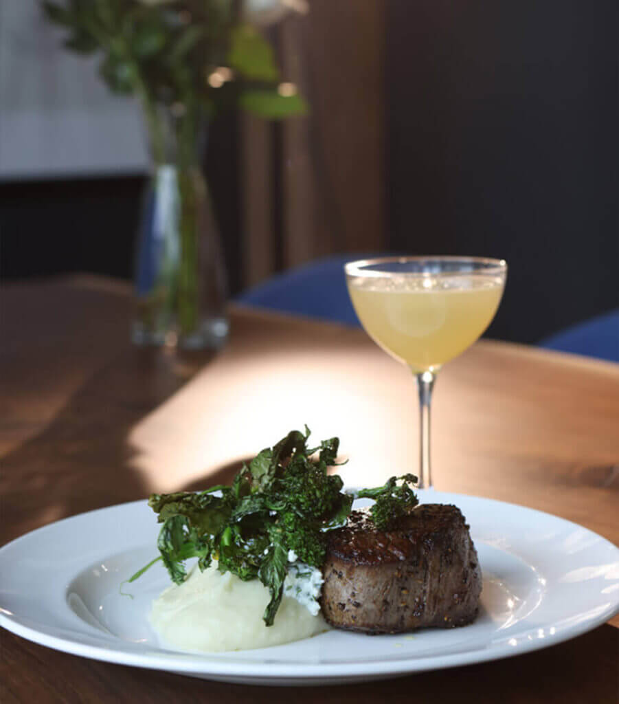 Cleaver and Cocktail restaurant filet dish