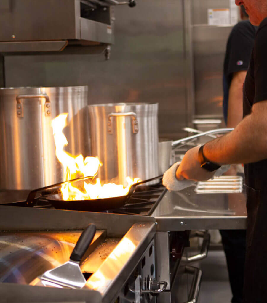 Cleaver and Cocktail restaurant cooking